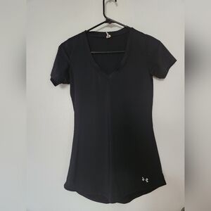 Under Armour Women's Black V-Neck Top